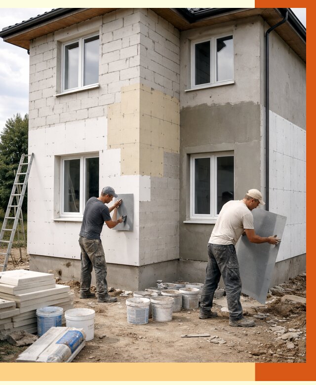 Утепление дома из газобетона в Воронеже от 4511 руб./м² — заказать у ТепломастерВрн